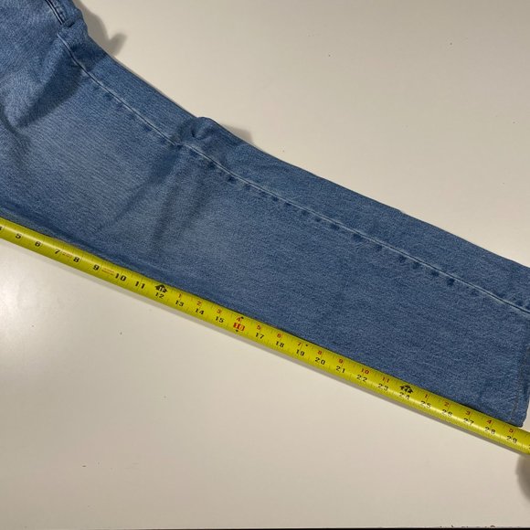 J.W.Anderson x Uniqlo Slim Straight Anchor logo jeans mens size 28x29 - Picture 7 of 7